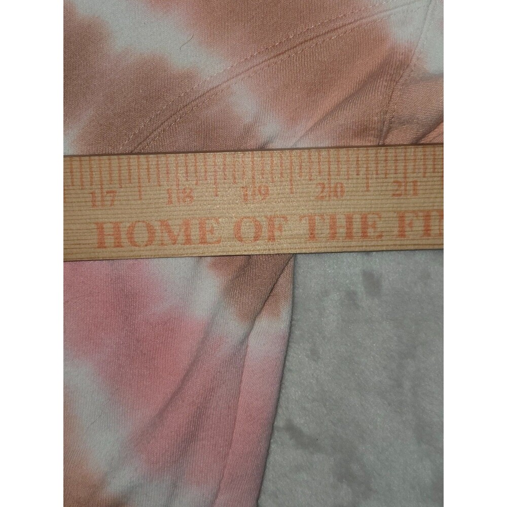 Aéropostale Tie Dye Cropped Hoodie XS Pink Brown Soft Girl Festival - Picture 5 of 7
